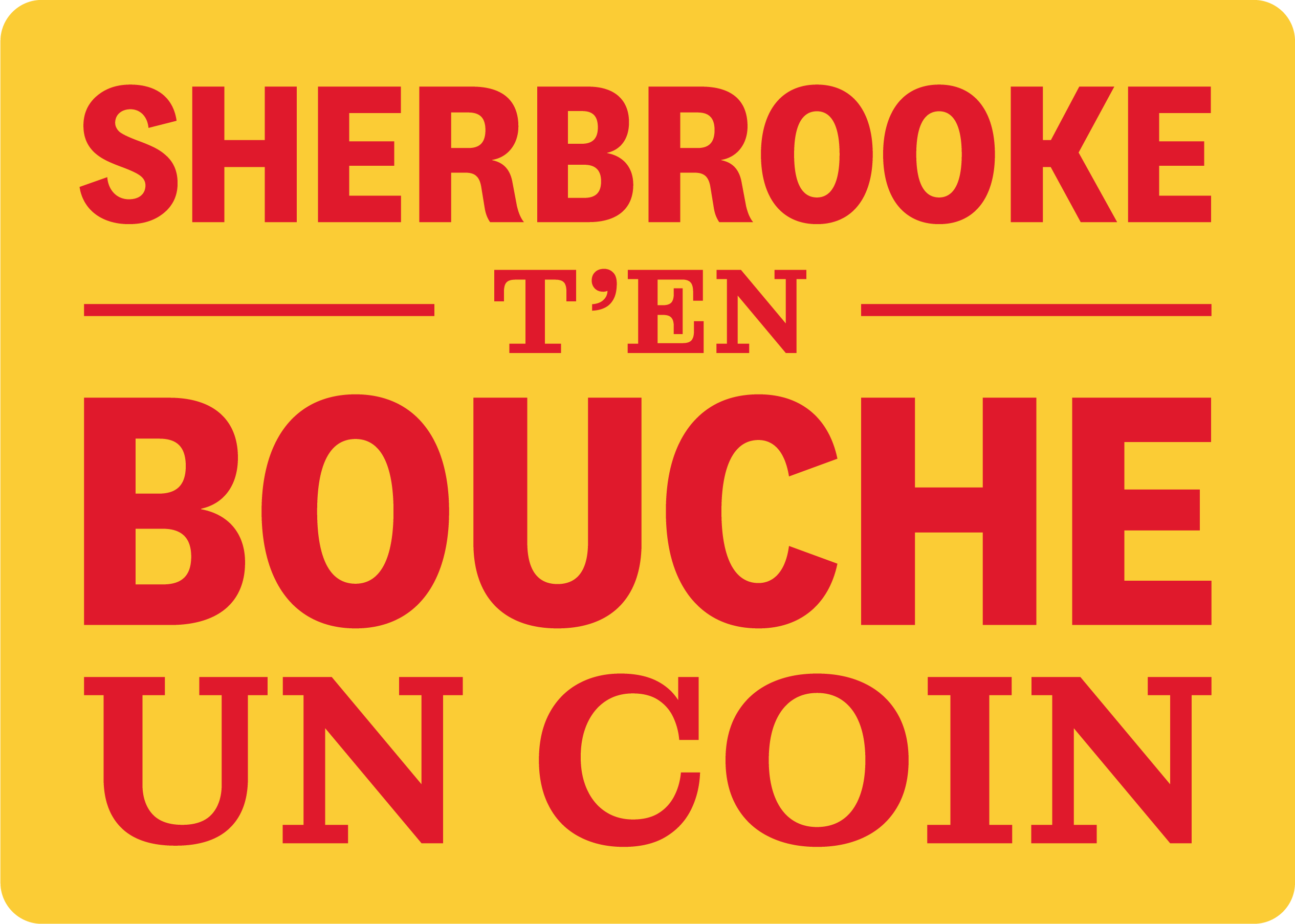 Sherbrooke t'en bouche un coin